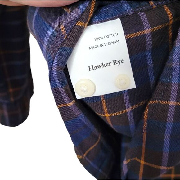 Hawker Rye Purple Plaid Button Down Shirt - Picture 4 of 4